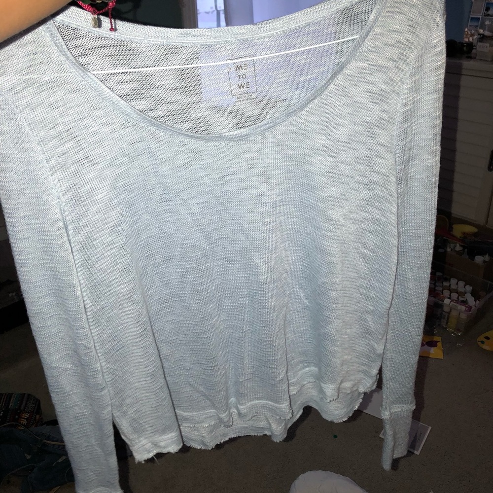 Me to We sheer top